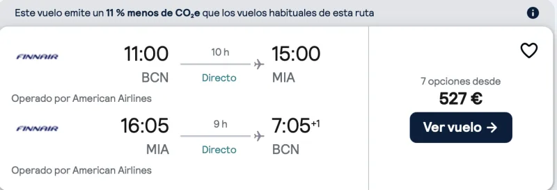 comprar vuelos baratos de barcelona a Miami