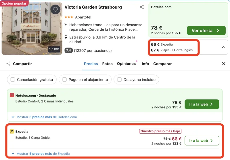 chollo hotel fin de semana Estrasburgo 