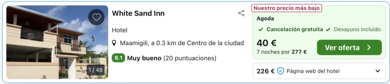 oferta hotel maldivas