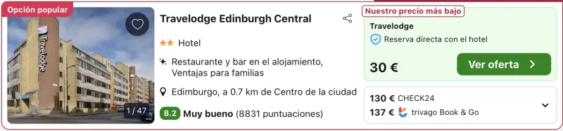 chollo hotel centro edimburgo