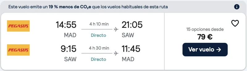 COMPRAR VUELOS BARATOS DE MADRID A ESTAMBUL