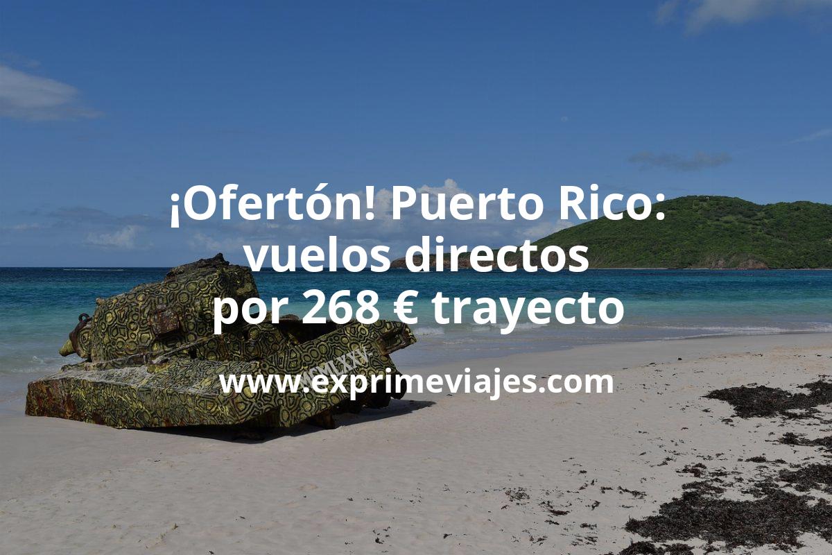 🇵🇷 Puerto Rico en verano: Vuelos directos por 268 euros trayecto