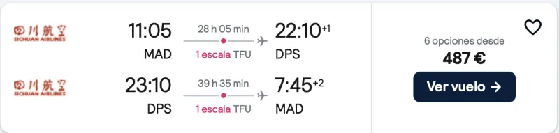 COMPRAR VUELOS BARATOS DE MADRID A BALI CON QATAR AIRWAYS