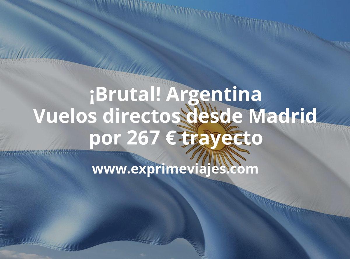 🇦🇷 Argentina: Vuelos directos por 267 euros trayecto