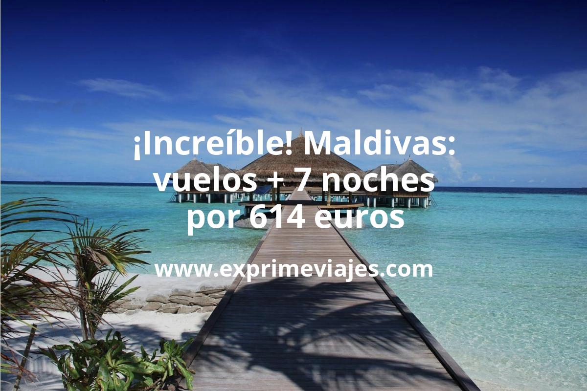 🇲🇻 Maldivas: vuelos + 7 noches por 699 euros