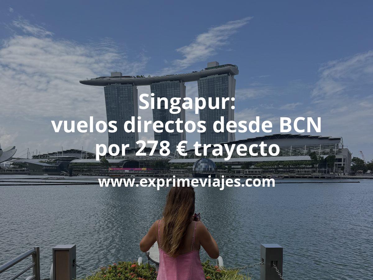🇸🇬 Singapur: Vuelos directos 5* por 278 euros trayecto