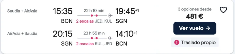 COMPRAR VUELOS BARATOS A VIETNAM DESDE BARCELONA