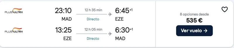 comprar vuelos baratos de madrid a Buenos Aires