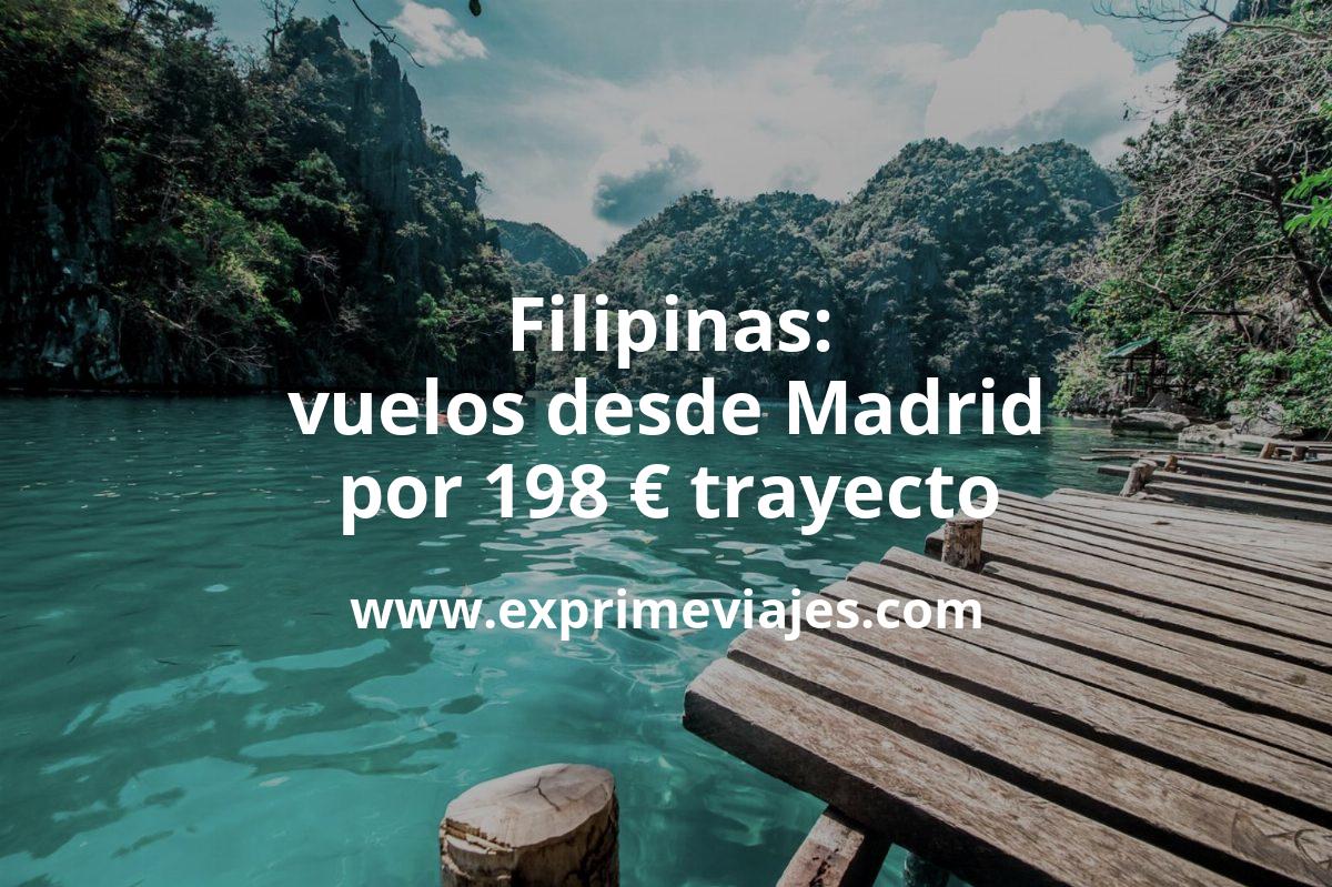 🇵🇭 Filipinas: vuelos por 198 € trayecto