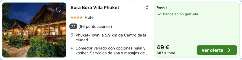 oferta hotel en Phuket tailandia