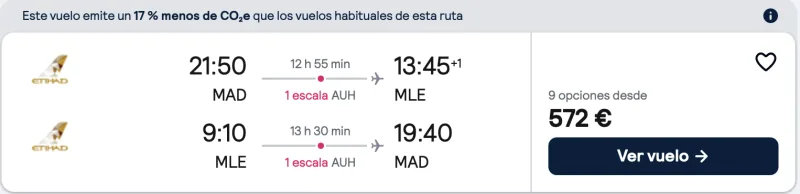 comprar vuelos baratos de madrid a maldivas