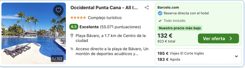 oferta hotel todo incluido en Punta Cana Barceló 5* oferta hotel todo incluido en Punta Cana Barceló 5*