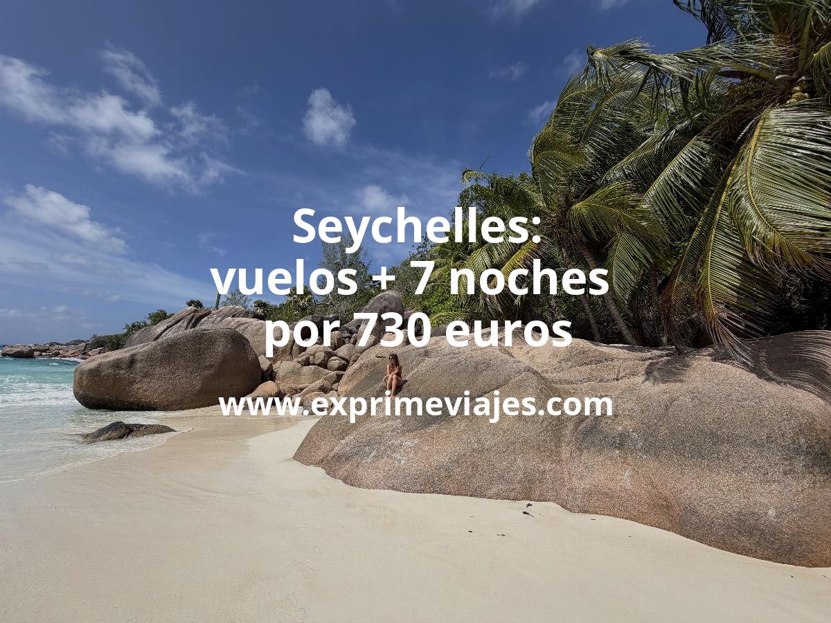 🇸🇨 Seychelles: Vuelos + 7 noches villa por 730 euros