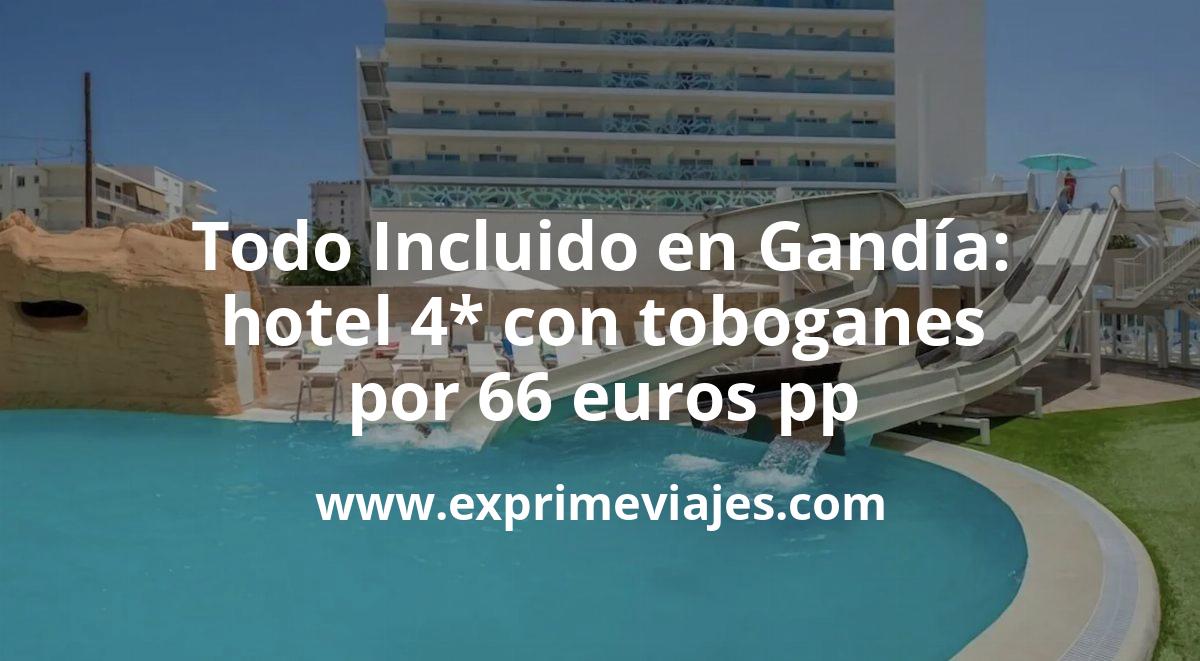 🇪🇸 Gandía: Hotel 4* con Todo Incluido y toboganes por 66 euros pp