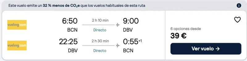 comprar vuelos baratos de barcelona a Dubrovnik