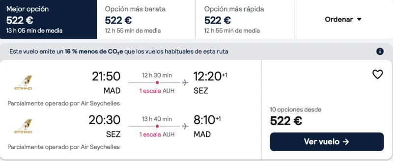 comprar vuelos baratos de madrid a seychelles