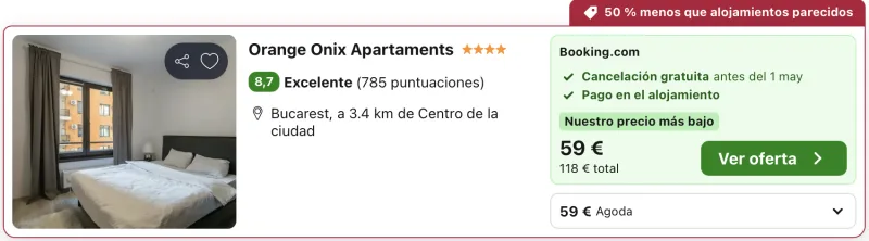 oferta apartamento en Bucarest fin de semana