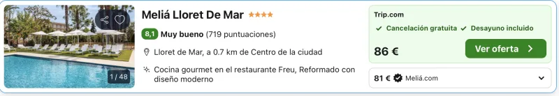 oferta hotel melia en costa brava