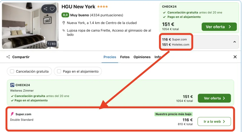 oferta hotel 4 estrellas Nueva York