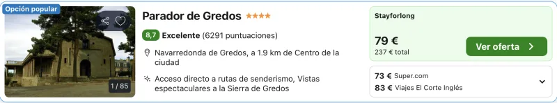 oferta parador gredos oferta parador gredos