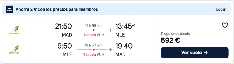 comprar vuelos baratos a maldivas desde madrid