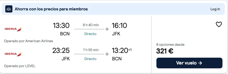 comprar vuelos baratos a nueva York en julio y agosto