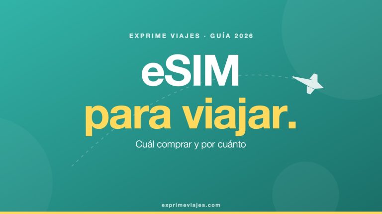 ✈️ eSIM para viajar: guía completa 2026 (cuál comprar y por cuánto)