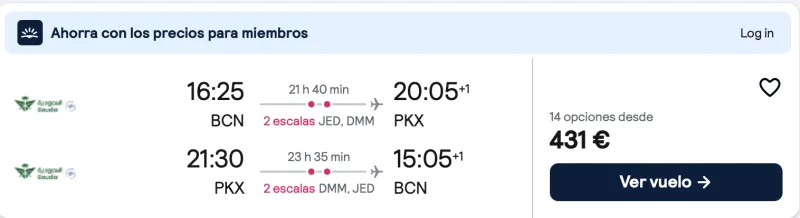 comprar vuelos baratos de barcelona a pekin