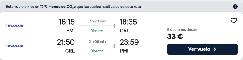 VUELOS BARATOS DE PALMA A BRUSELAS