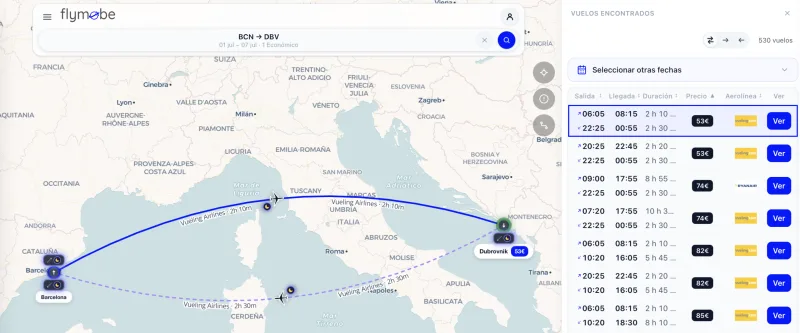 COMPRAR VUELOS BARATOS A DUBROVNIK EN VERANO