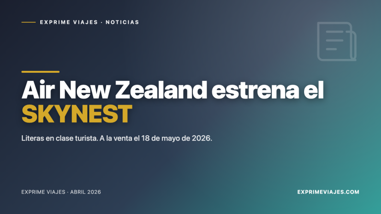 🇳🇿 Air New Zealand estrena el Skynest: literas en clase turista en sus rutas más largas