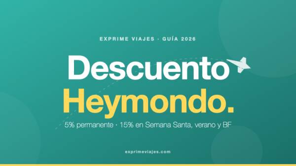 ✈️ Descuento Heymondo en 2026: 5% permanente y calendario del 15% en campañas