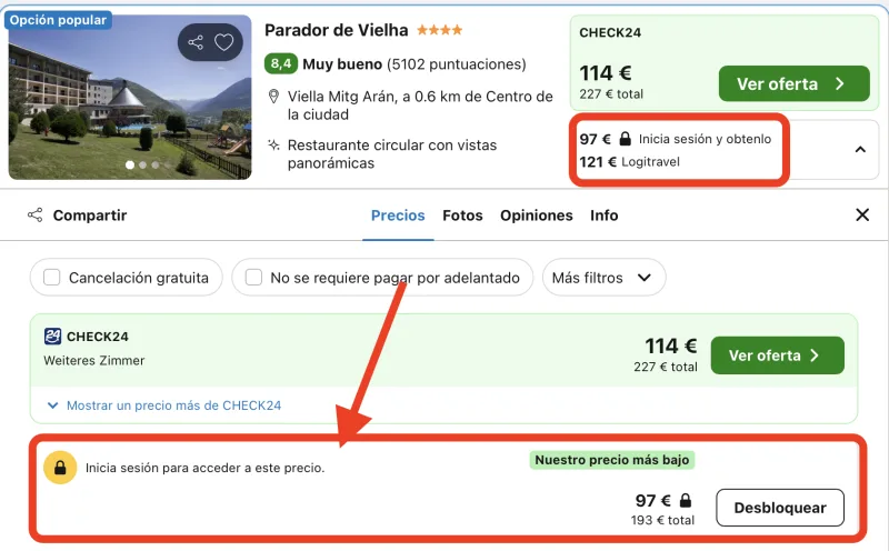 oferta parador viella en verano