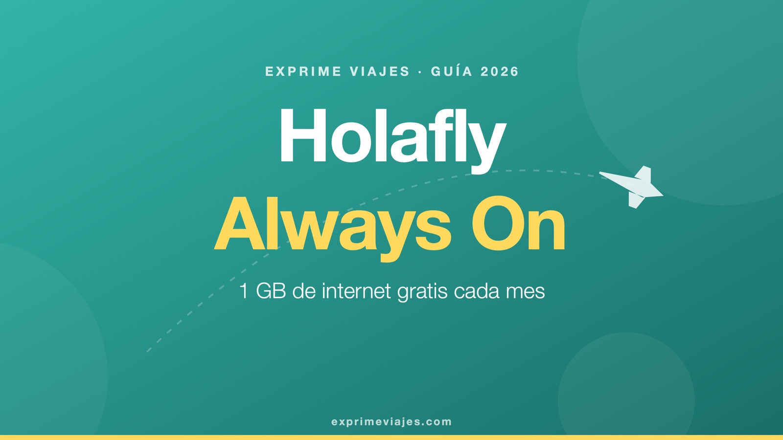 ✈️ Holafly Always On: 1 GB de internet gratis cada mes (y para siempre)