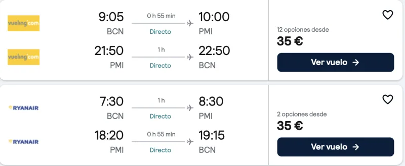 COMPRAR VUELOS BARATOS DE BARCELONA A MALLORCA COMPRAR VUELOS BARATOS DE BARCELONA A MALLORCA