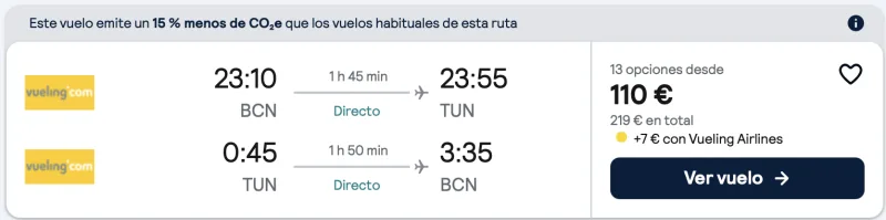 COMPRAR VUELOS BARATOS A TUNEZ DESDE BARCELONA