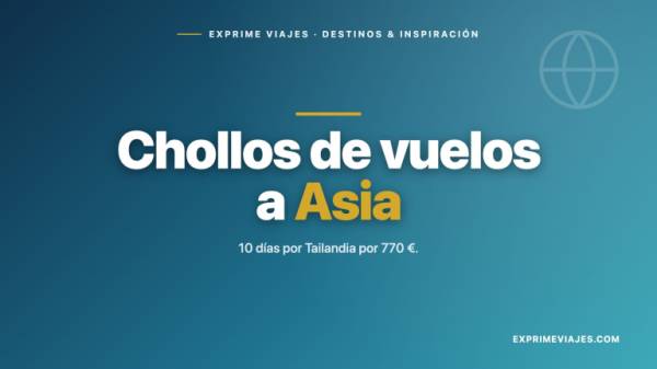 🇹🇭 Chollos de vuelos a Asia: 10 días por Tailandia por menos de 800 €