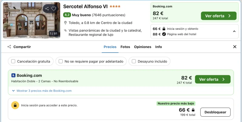 oferta hotel 4 estrellas centro toledo