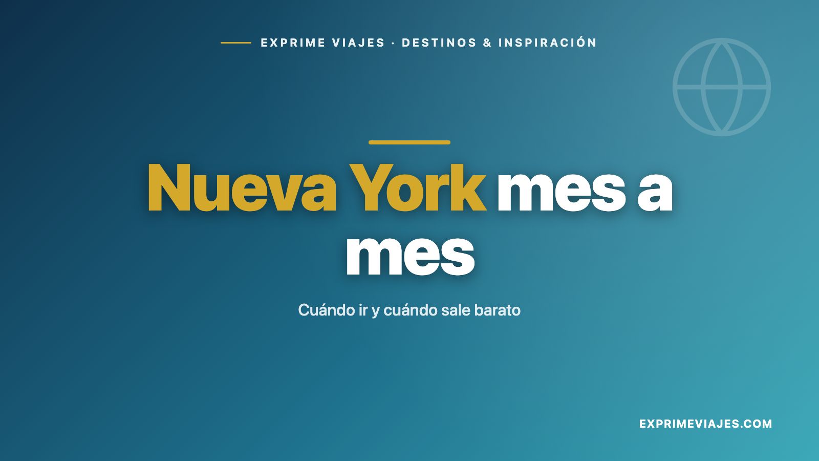 🇺🇸 La mejor época para ir a Nueva York, mes a mes (y cuándo es más barato)