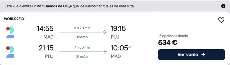 comprar vuelos baratos de madrid a Punta Cana