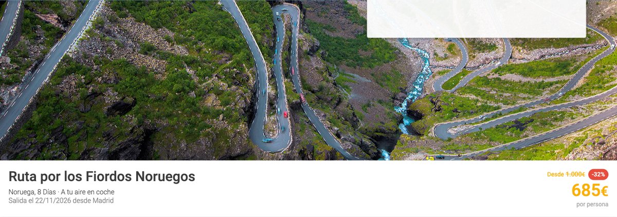Precio y descuento de Ruta por los Fiordos Noruegos en Logitravel