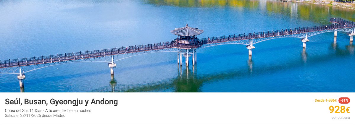 Precio y descuento de Seúl, Busan, Gyeongju y Andong en Logitravel