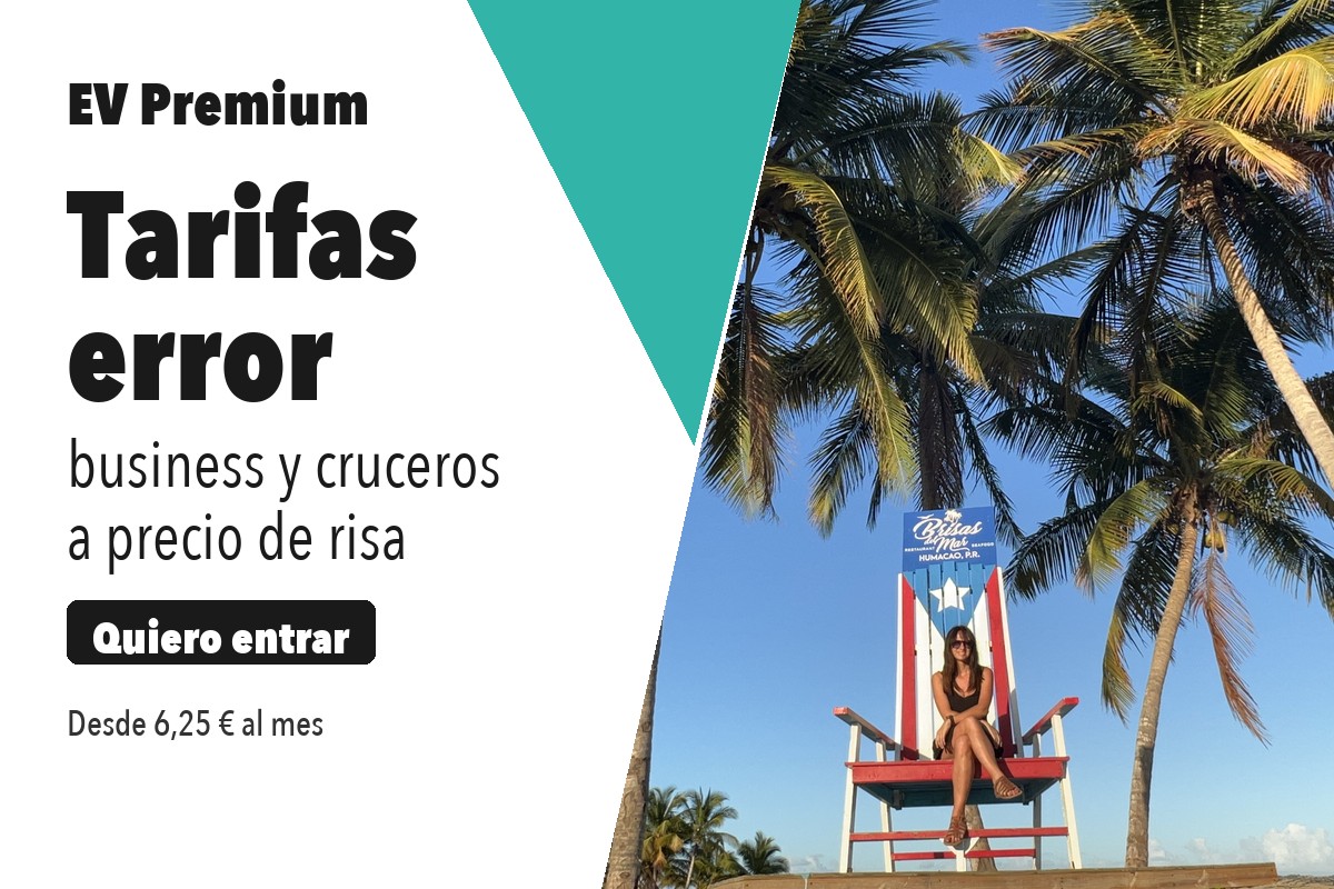 Exprime Viajes Premium: tarifas error, business y cruceros a precio de risa